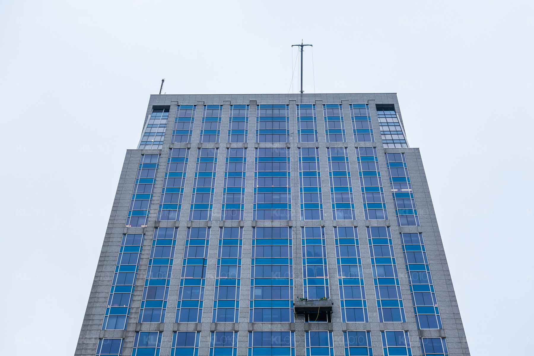 Bakkie aan het Marriott - Foto skyline Rotterdam