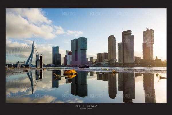 Skyline Rotterdam Reflectie - Foto Skyline Rotterdam